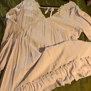 Lavender lightweight long sleeve dress